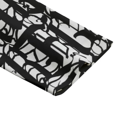 Sixty Eight 93 Black Abstract Men's Casual Flat Lapel Collar Blazer