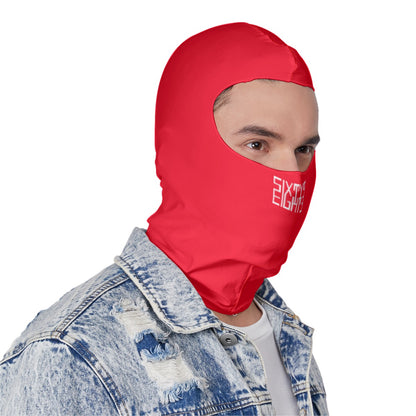 Sixty Eight 93 Logo White Red Balaclava Face Mask