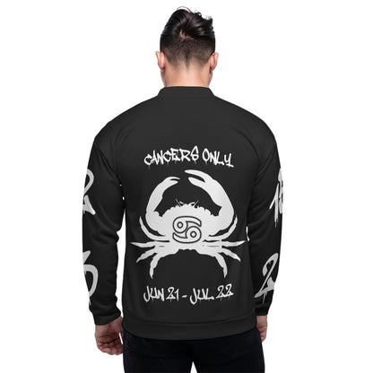 Sixty Eight 93 Cancers Only 2.0 Unisex Bomber Jacket (Black)
