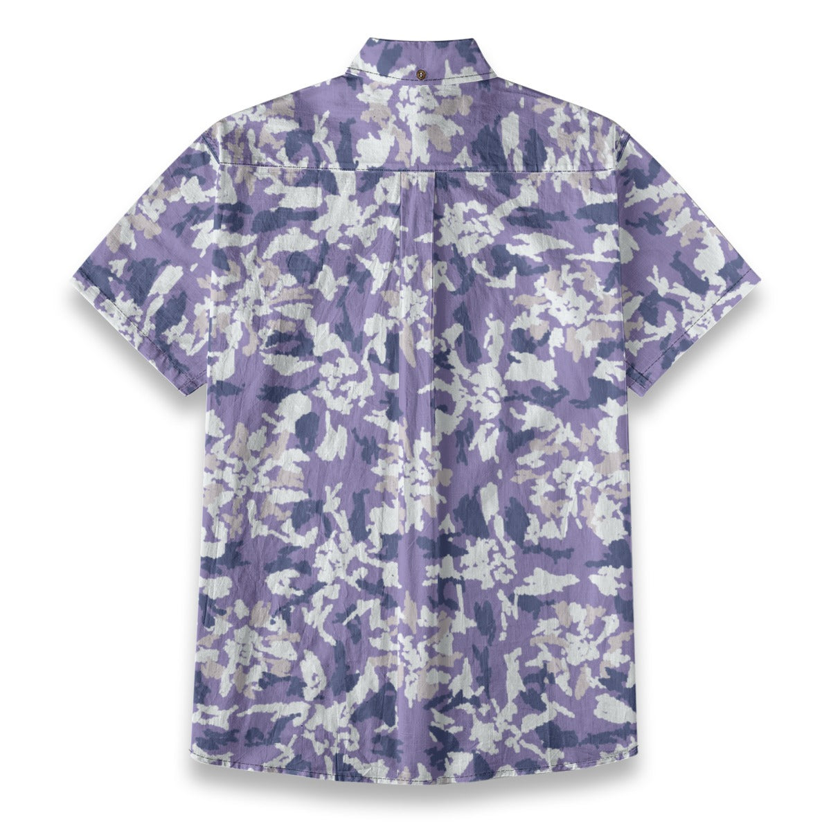 Sixty Eight 93 Logo White & Black Cool Blue Silver Cotton Button Up Shirt