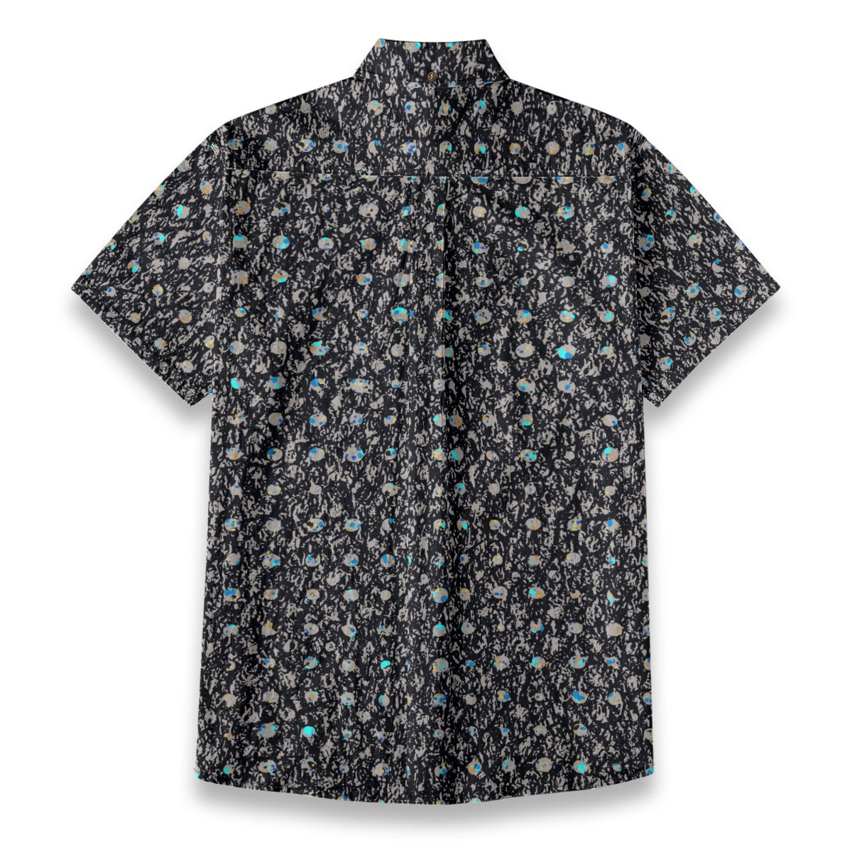 Sixty Eight 93 Logo White Luxurious Black Cotton Button Up Shirt