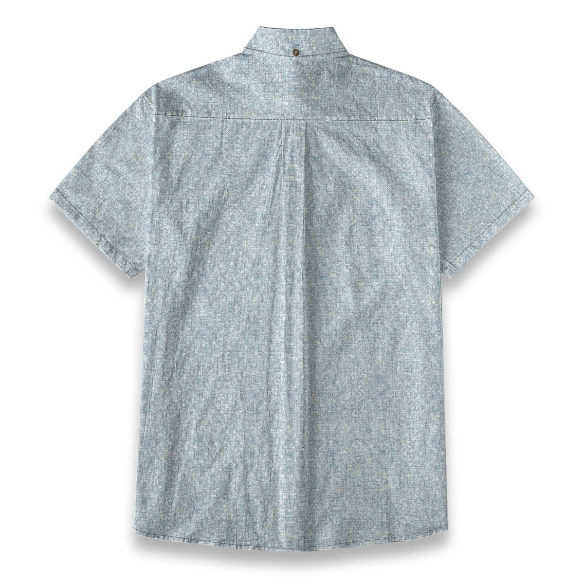 Sixty Eight 93 Logo Black Columbia Blue Cotton Button Up Shirt