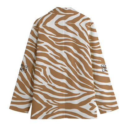 Sixty Eight 93 Zebra Brown Women's Leisure Blazer