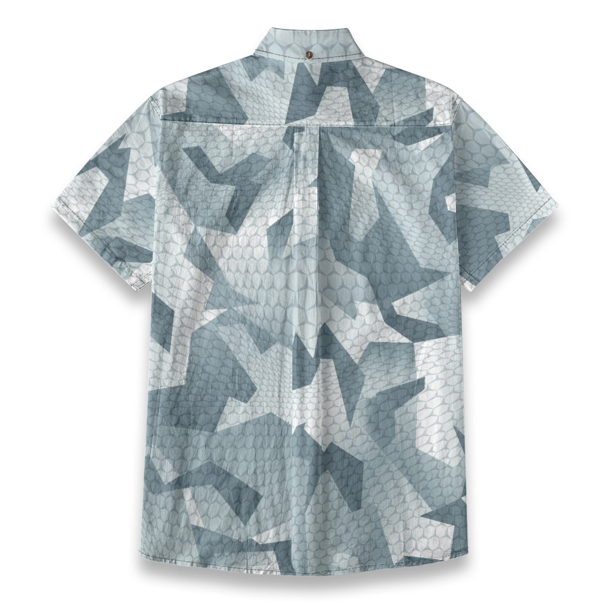 Sixty Eight 93 Logo White Weldon Blue & White Cotton Button Up Shirt