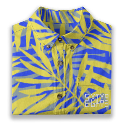 Sixty Eight 93 Logo White SPBCB Cotton Button Up Shirt