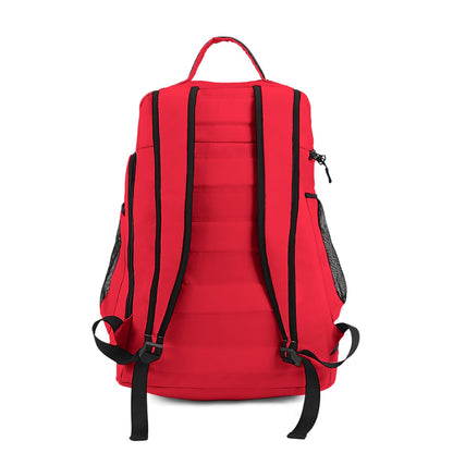 Sixty Eight 93 Logo White Red Multifunctional Oxford Backpack