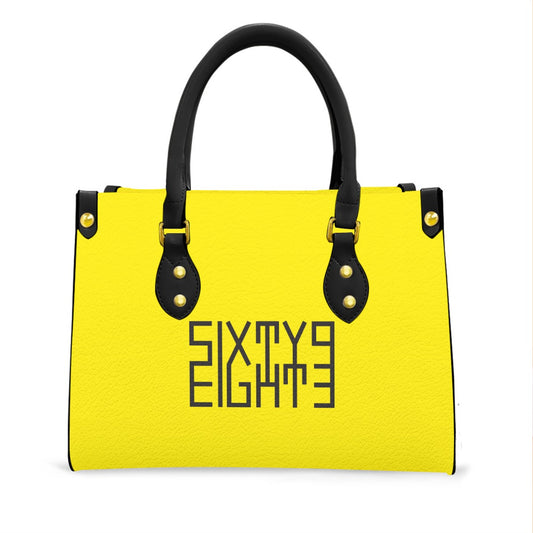 Sixty Eight 93 Logo Black Lemonade Women's Tote Bag With Black Handle