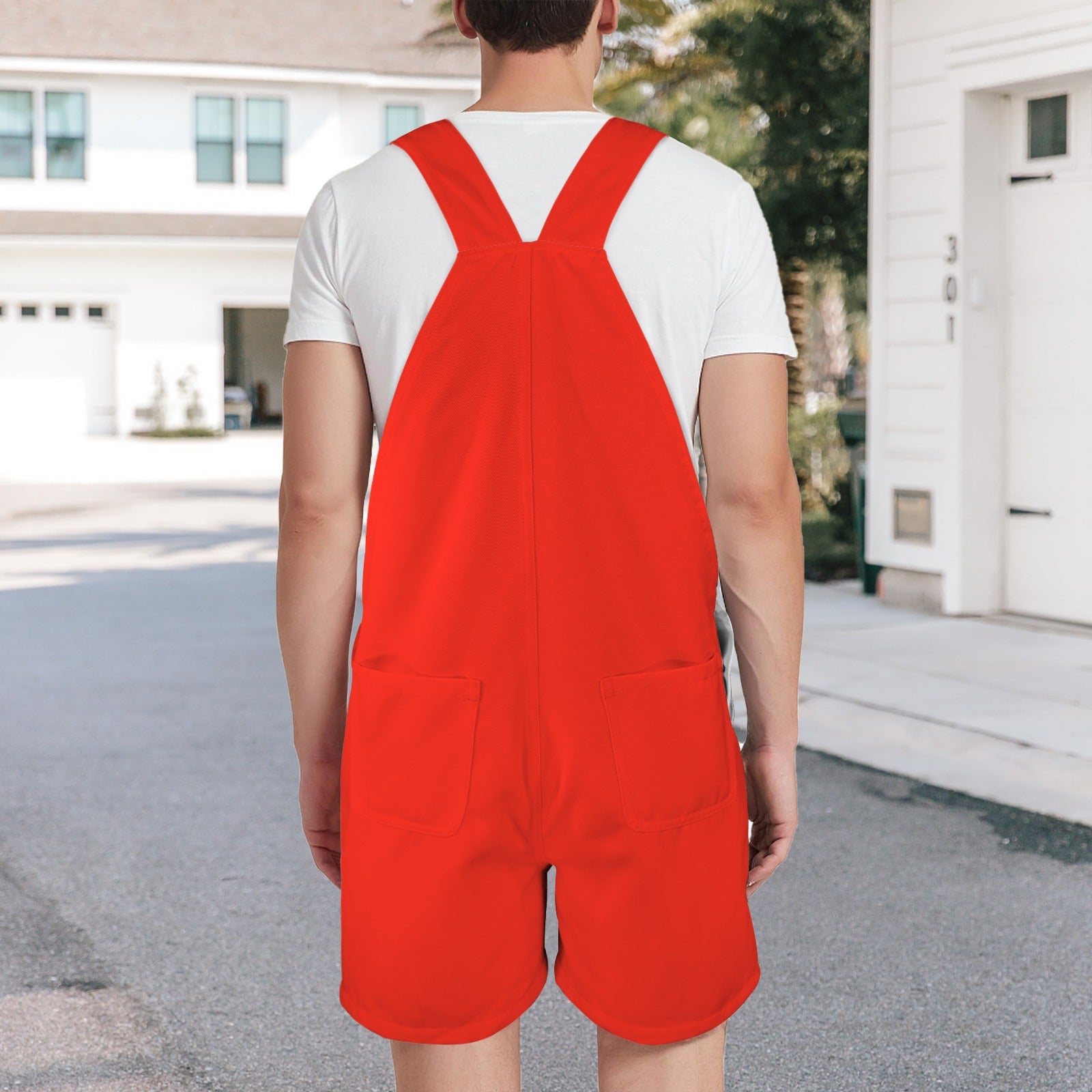 Sixty Eight 93 Logo White Red Overalls