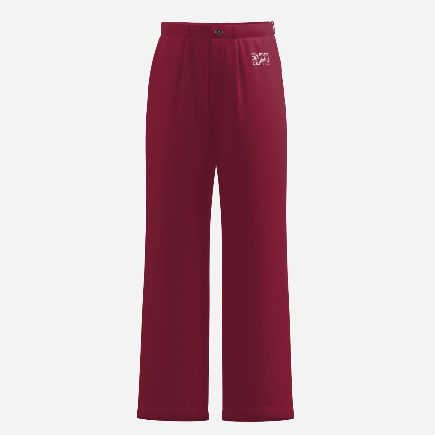 Sixty Eight 93 Men's Burgundy Dress Pants