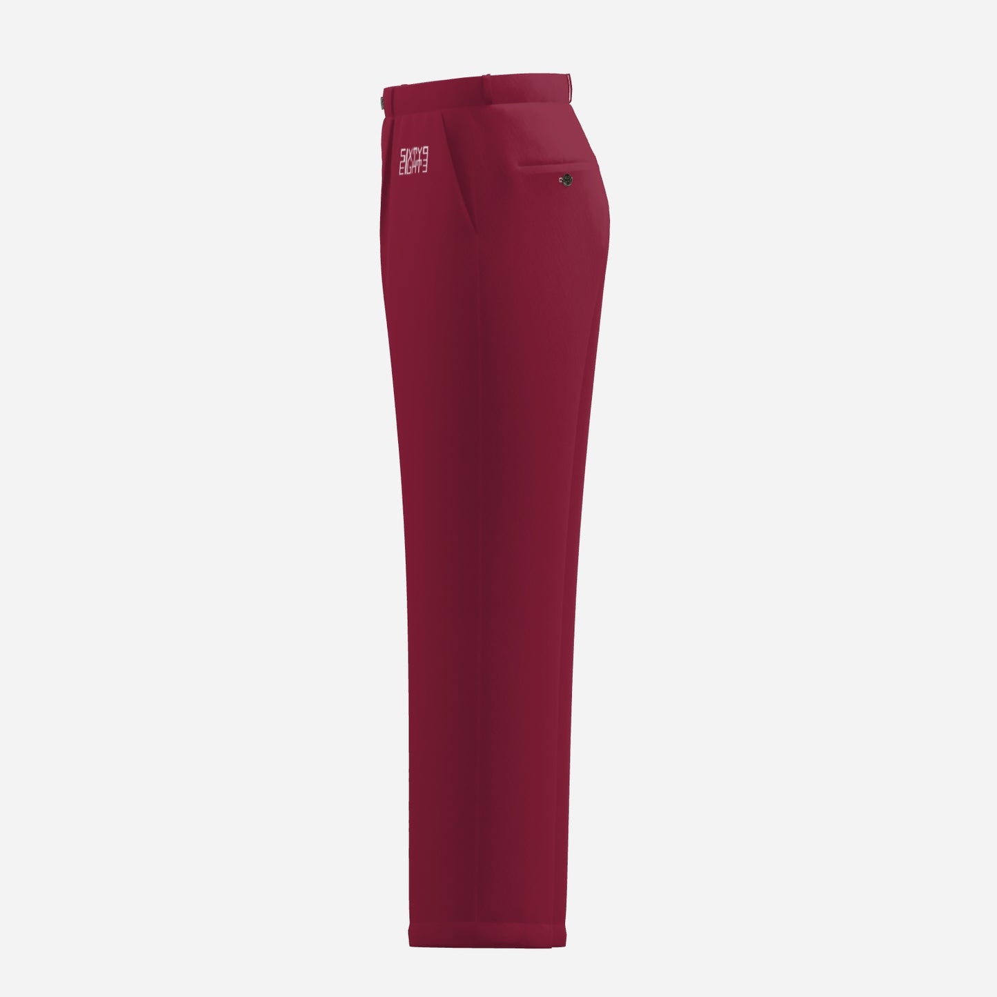 Sixty Eight 93 Men's Burgundy Dress Pants