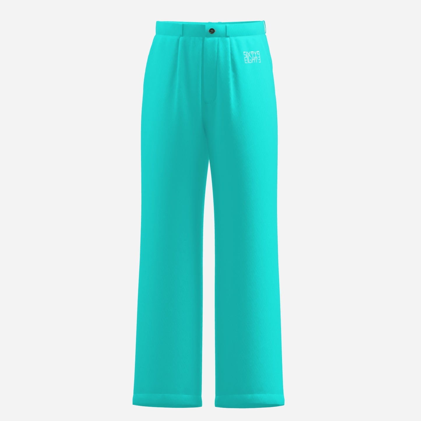 Sixty Eight 93 Men's Aqua Blue Dress Pants