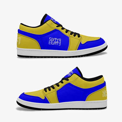 Sixty Eight 93 Logo White Blue & Gold SENTLT1 Shoes