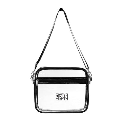 Sixty Eight 93 Logo Black Transparent Satchel