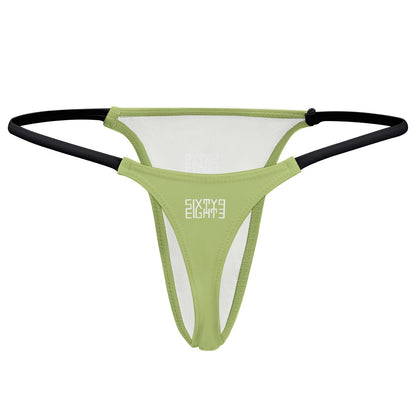 Sixty Eight 93 Logo White Thin Thongs