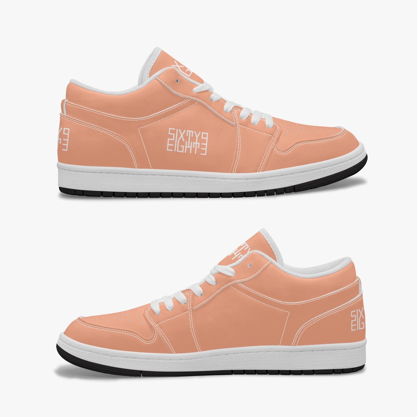 Sixty Eight 93 Logo White Peach SENTLT1 Shoes