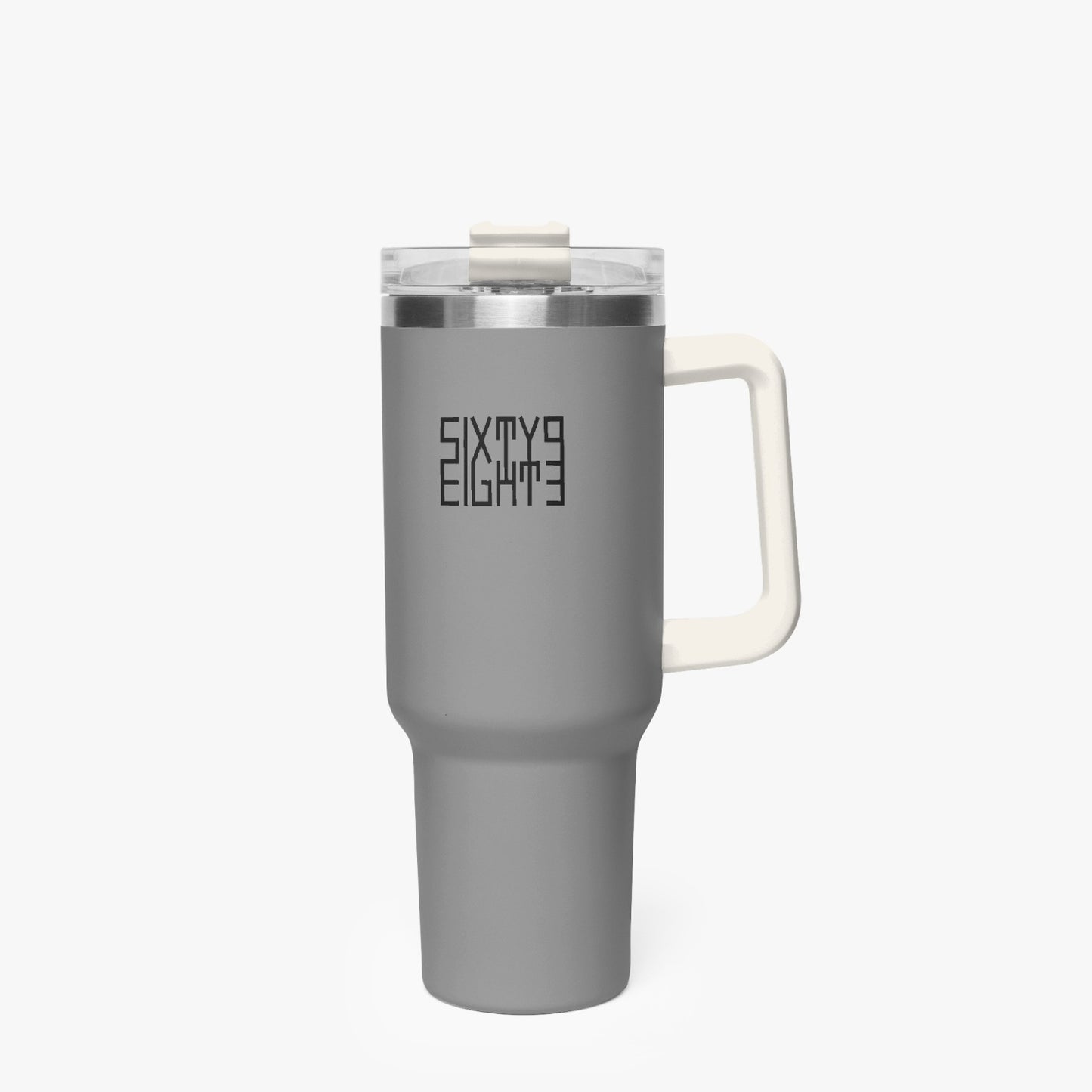 Sixty Eight 93 Logo Black Grey 40oz Hydrator Tumbler Cup