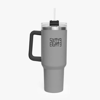 Sixty Eight 93 Logo Black Grey 40oz Hydrator Tumbler Cup