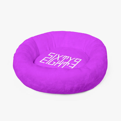 Sixty Eight 93 Logo White Grape Round Large Size Pet Bed