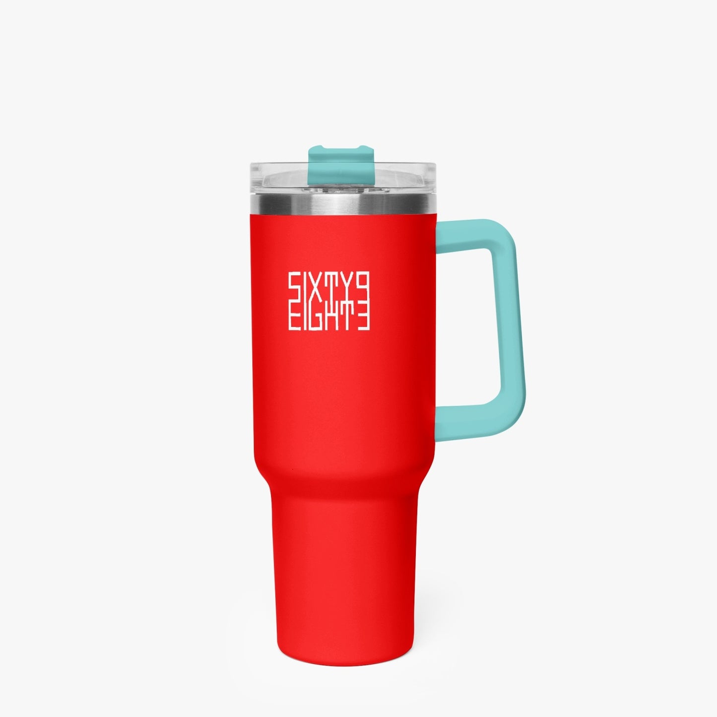 Sixty Eight 93 Logo White Red 40oz Hydrator Tumbler Cup