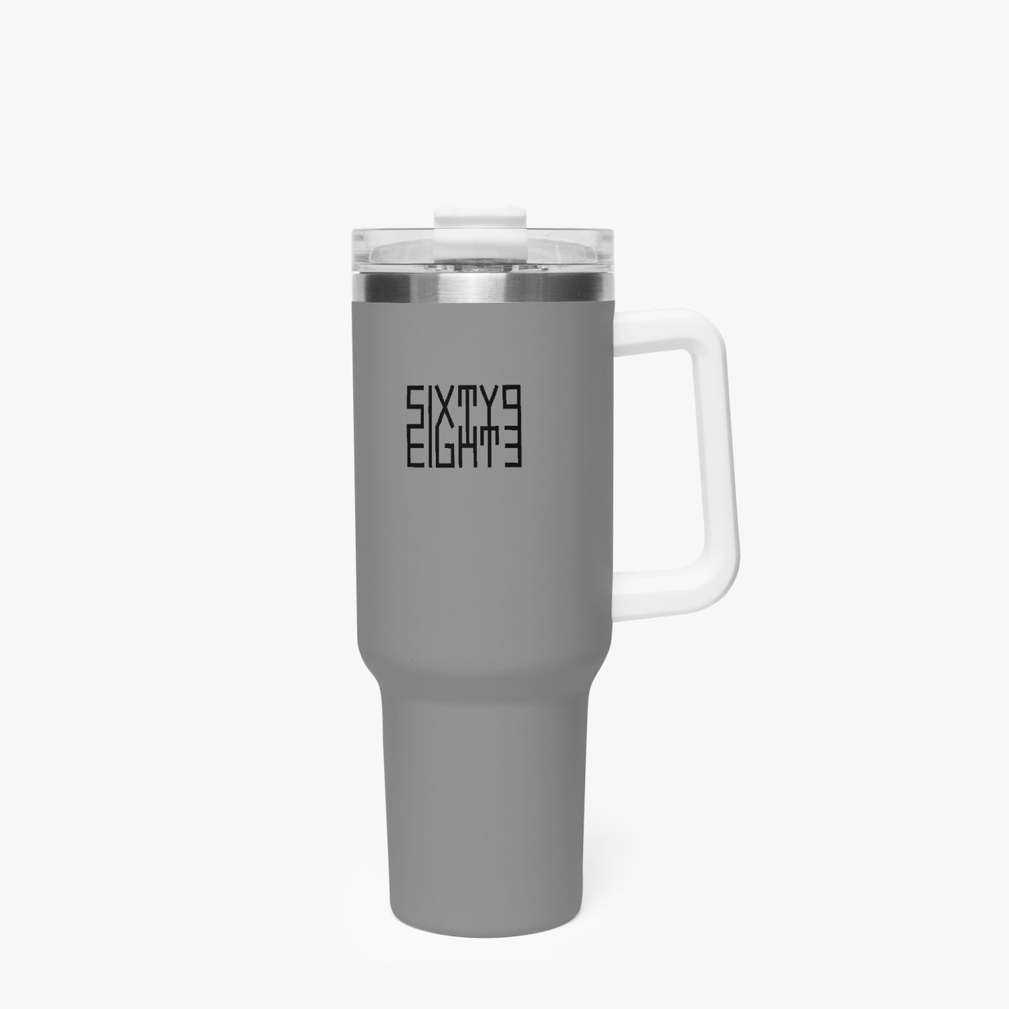 Sixty Eight 93 Logo Black Grey 40oz Hydrator Tumbler Cup