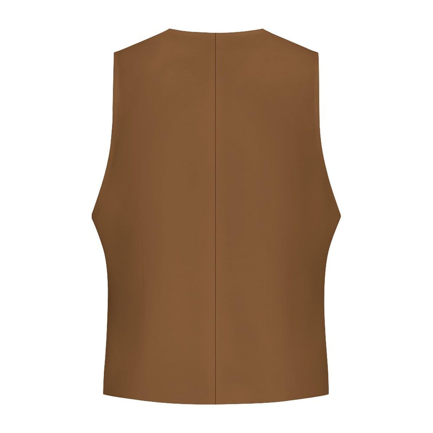 Sixty Eight 93 Logo White Chocolate Brown Men's Sleeveless Suit Vest