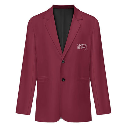 Sixty Eight 93 Antique Ruby Men's Notched Blazer