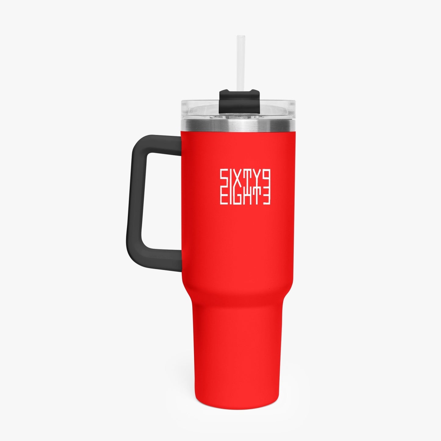 Sixty Eight 93 Logo White Red 40oz Hydrator Tumbler Cup