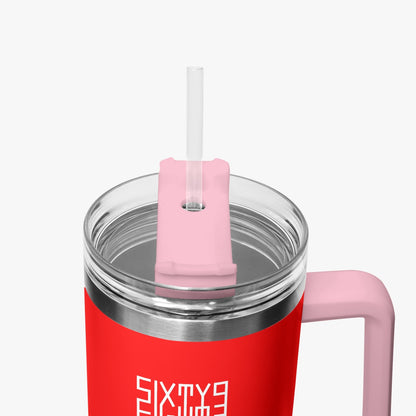 Sixty Eight 93 Logo White Red 40oz Hydrator Tumbler Cup