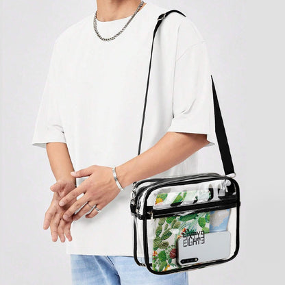 Sixty Eight 93 Logo Black Transparent Satchel