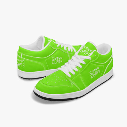 Sixty Eight 93 Logo White Lime Green SENTLT1 Shoes