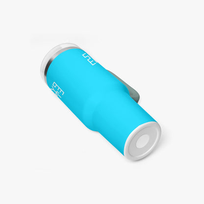 Sixty Eight 93 Logo White Aqua Blue 40oz Hydrator Tumbler Cup