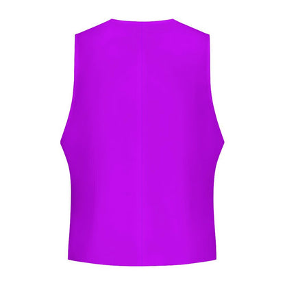 Sixty Eight 93 Logo White Grape Men's Sleeveless Suit Vest