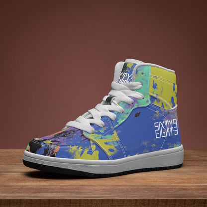 Sixty Eight 93 Logo White Fusion #1 Kids High-Top Shoes