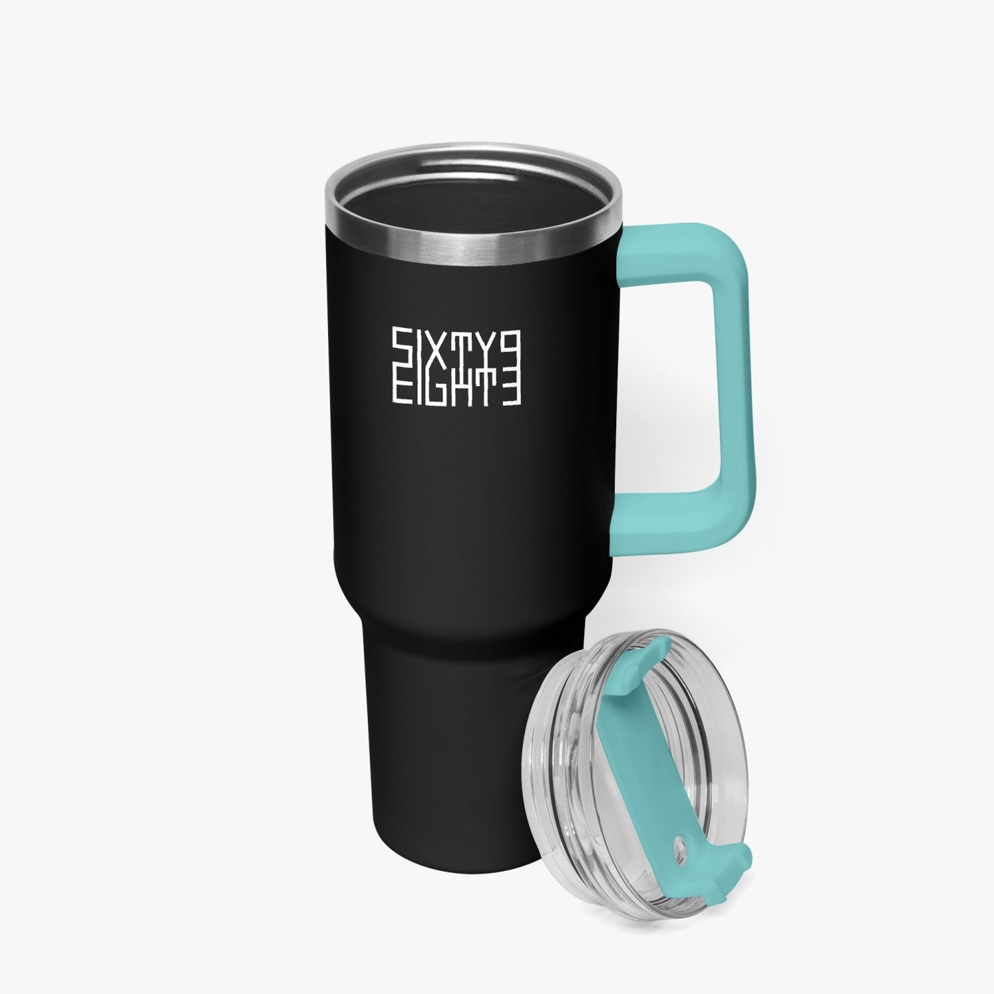 Sixty Eight 93 Logo White Black 40oz Hydrator Tumbler Cup