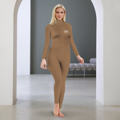 Sixty Eight 93 Chocolate Brown Skinny Fit Jumpsuit