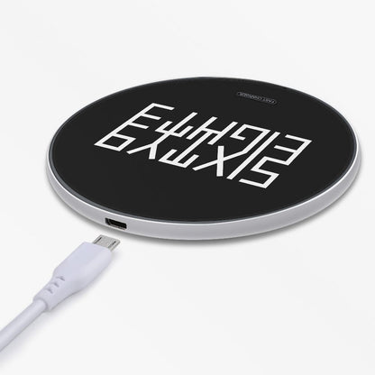 Sixty Eight 93 Logo White Black 10W Wireless Charger