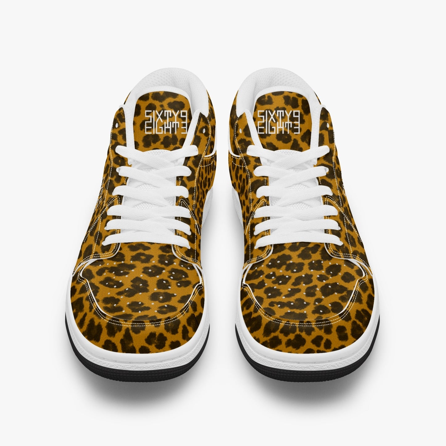 Sixty Eight 93 Logo White Cheetah Orange SENTLT1 Shoes