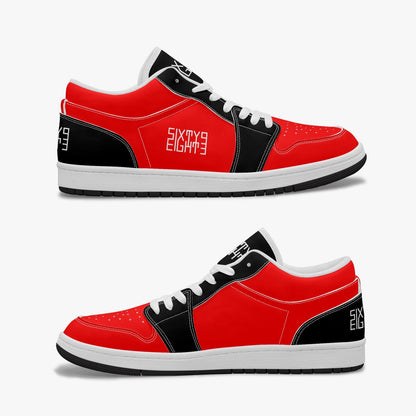 Sixty Eight 93 Logo White Black & Red SENTLT1 Shoes