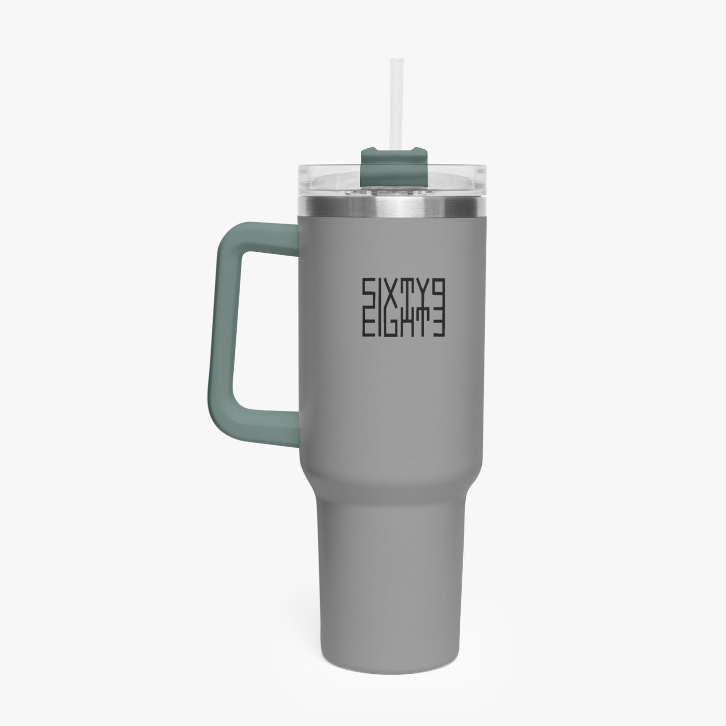 Sixty Eight 93 Logo Black Grey 40oz Hydrator Tumbler Cup