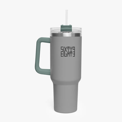 Sixty Eight 93 Logo Black Grey 40oz Hydrator Tumbler Cup