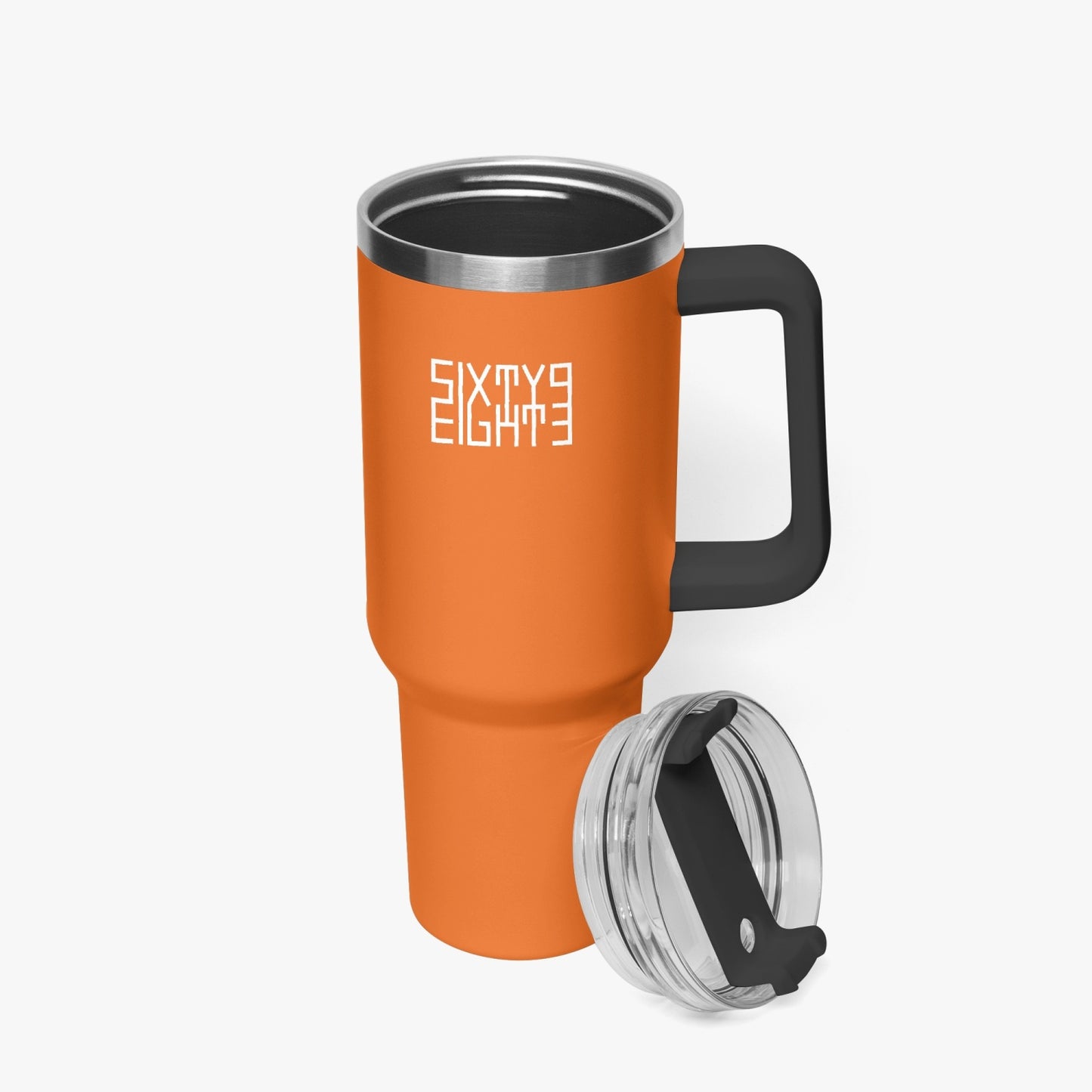 Sixty Eight 93 Logo White Netherland Orange 40oz Hydrator Tumbler Cup