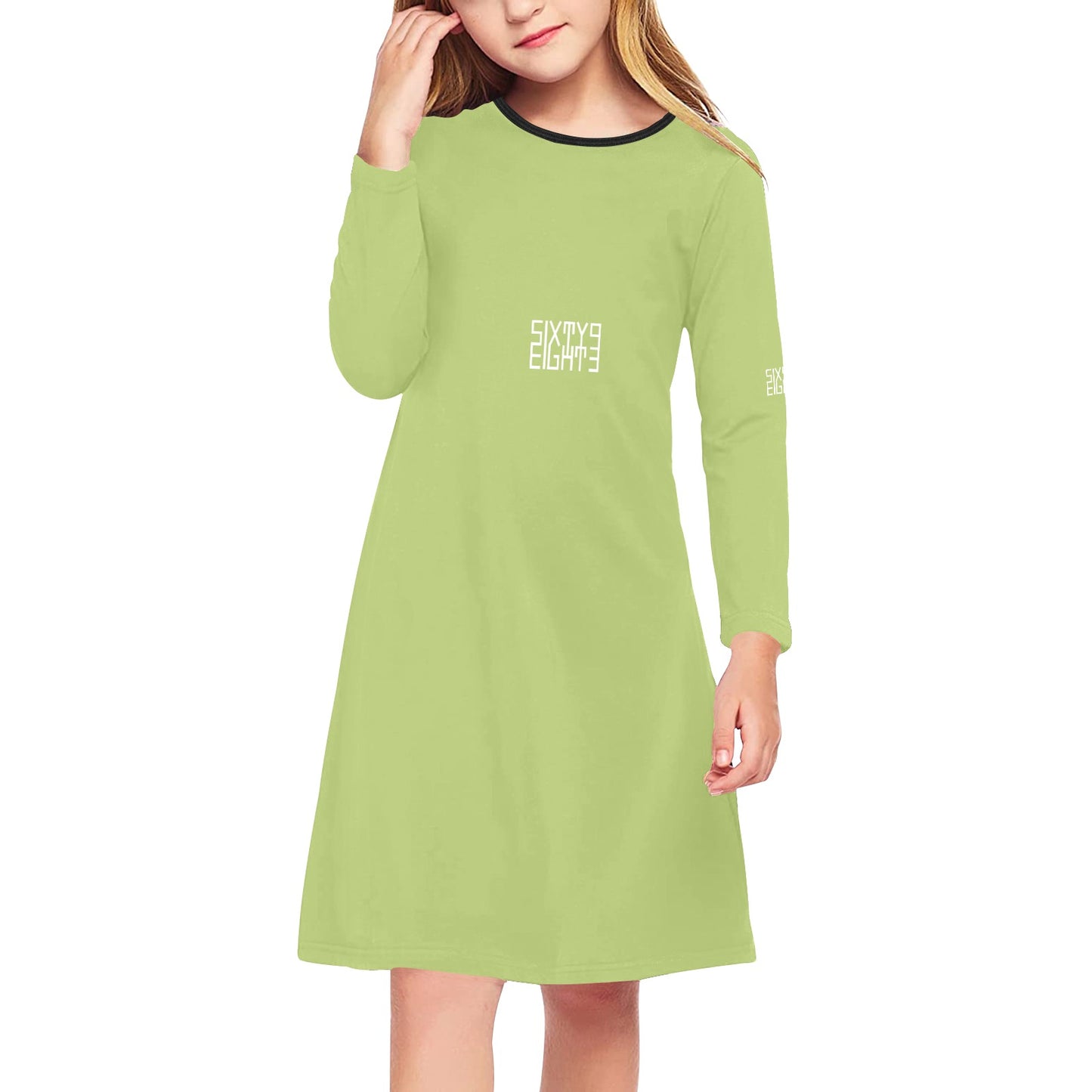 Sixty Eight 93 Girls' Long Sleeve Dress