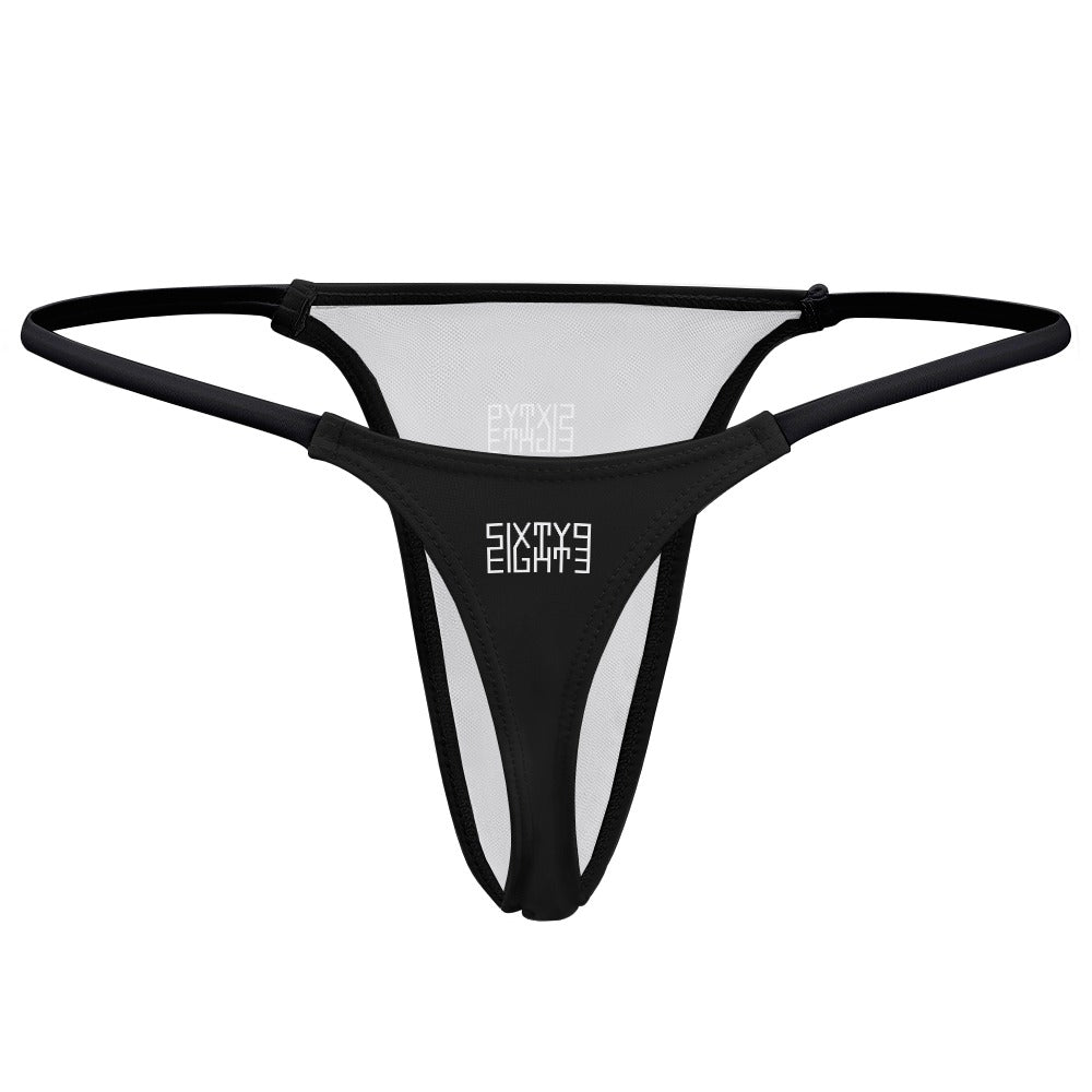 Sixty Eight 93 Logo White Thin Thongs