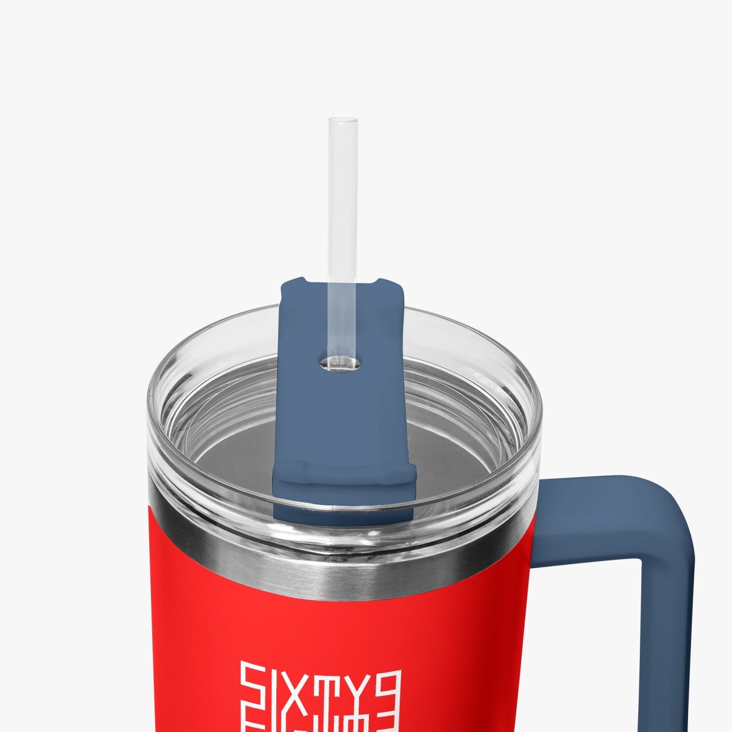 Sixty Eight 93 Logo White Red 40oz Hydrator Tumbler Cup