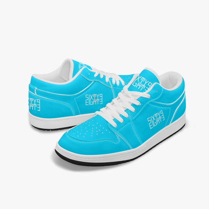 Sixty Eight 93 Logo White Aqua Blue SENTLT1 Shoes