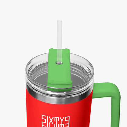 Sixty Eight 93 Logo White Red 40oz Hydrator Tumbler Cup