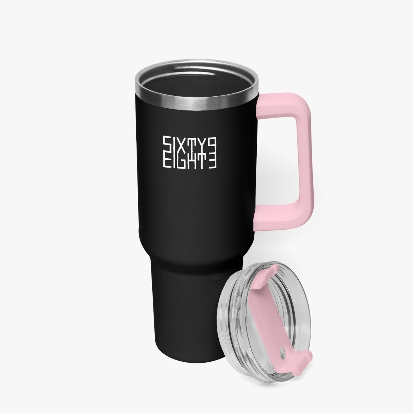 Sixty Eight 93 Logo White Black 40oz Hydrator Tumbler Cup