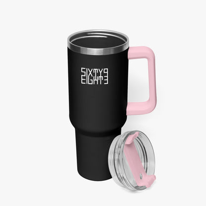 Sixty Eight 93 Logo White Black 40oz Hydrator Tumbler Cup