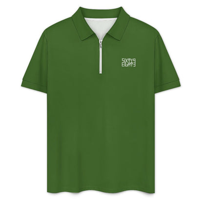 Sixty Eight 93 Men's Mughal Green Zip-Up Polo Set