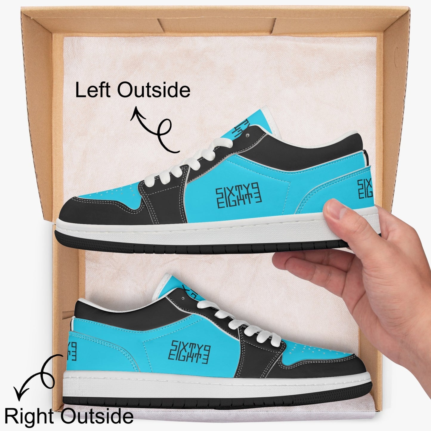 Sixty Eight 93 Logo Black BAB SENTLT1 Shoes